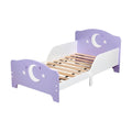**Technische titel in het Nederlands: "Jongensbed met Sterren en Maanontwerp - Paars en Wit"**